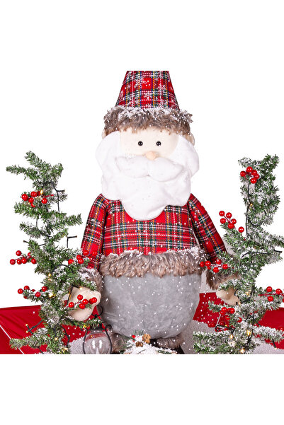 Herdekora Christmas Snow Fountain Santa Claus With Lights And Music 95X120 Cm