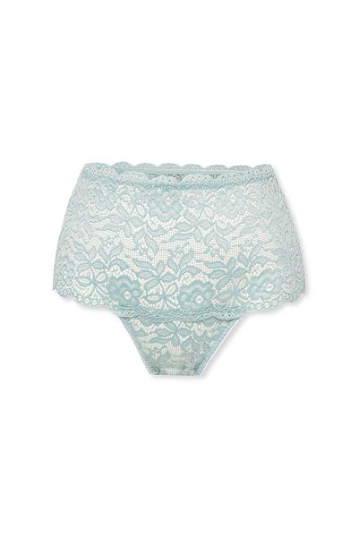 HNX Δαντελένιο ψηλόμεσο γυναικείο εσώρουχο Plus Size