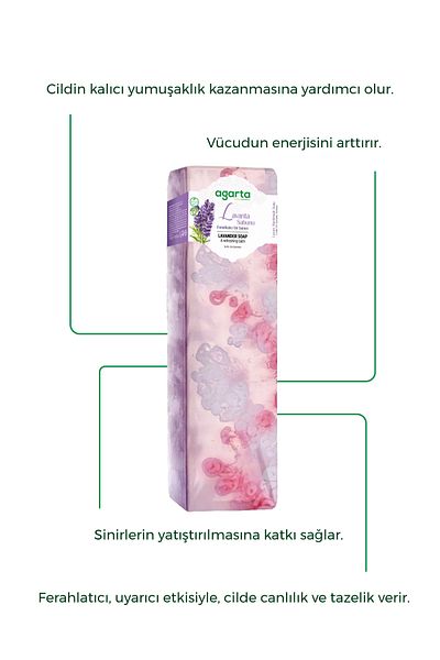 Agarta Lavender Soap - 1400 gr Natural Handmade