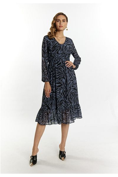 Faina Kleid mit Zebra-Print