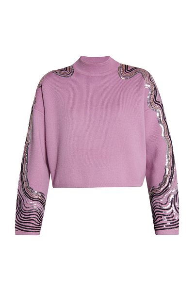 Faina Strickpullover Mit Pailletten