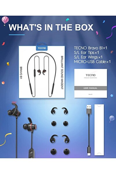 TECNO Siyah Kulaklık