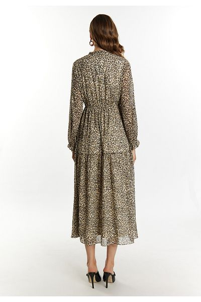 Faina Maxikleid mit Leoprint