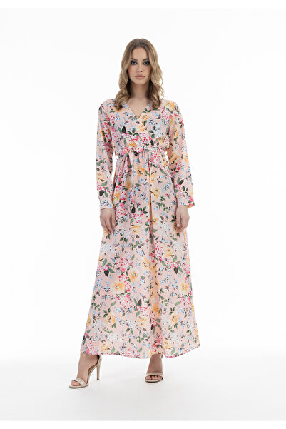 Faina Maxikleid cu Blumenprint