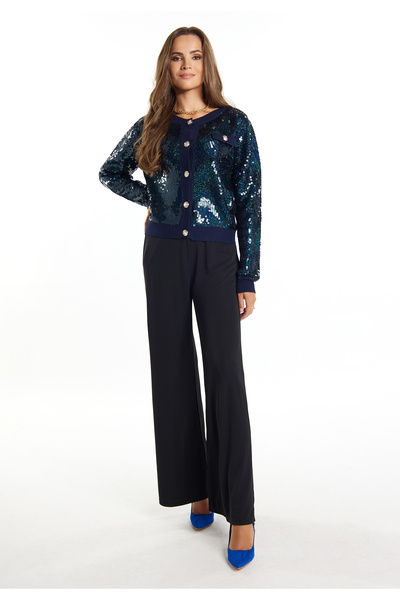Faina Strickjacke mit Pailletten