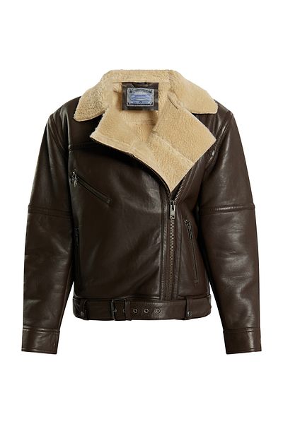 Dreimaster Jacke Aus Leder
