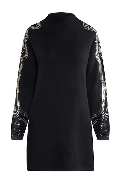 Faina Strickkleid mit Pailletten
