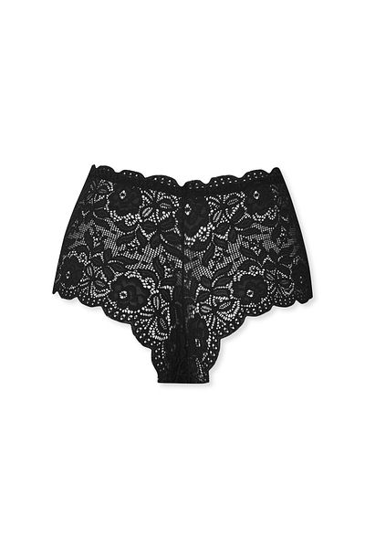 HNX Δαντελένιο ψηλόμεσο γυναικείο εσώρουχο Plus Size