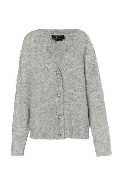 Faina Strickjacke mit Perlen
