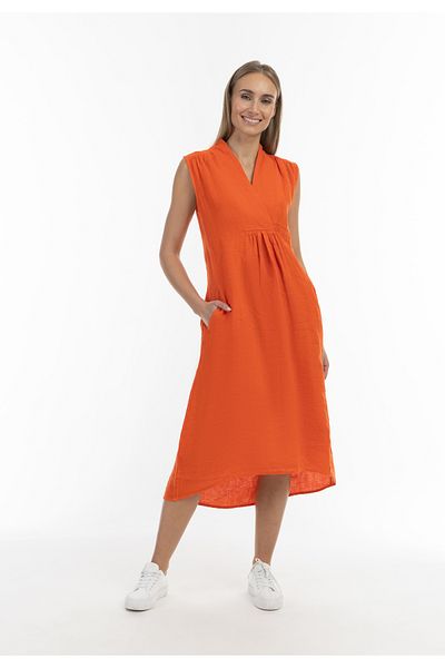 RISA Midikleid Aus Leinen