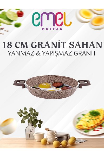 Emel Cooking Goods 18 cm Granite Omelette Pan