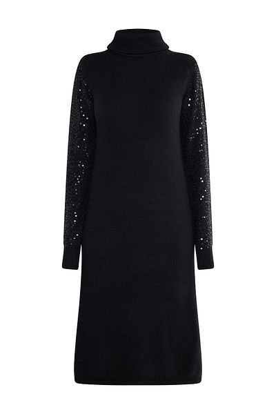 usha black label BLACK LABEL Strickkleid mit Pailletten nowles