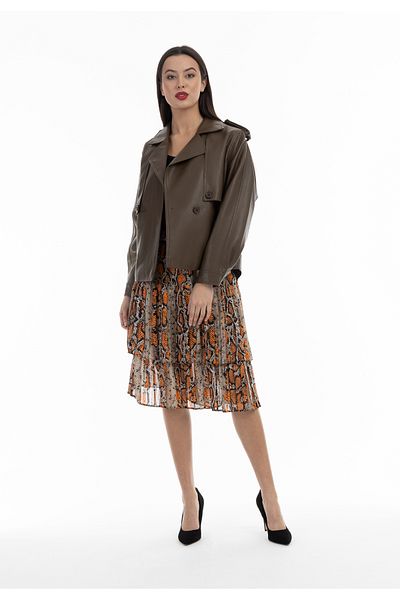Faina Jacke Aus Lederimitat
