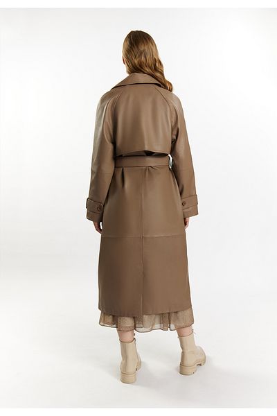 Dreimaster Trenchcoat Aus Leder