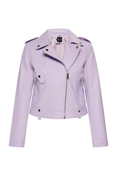 Faina Bikerjacke Aus Kunstleder