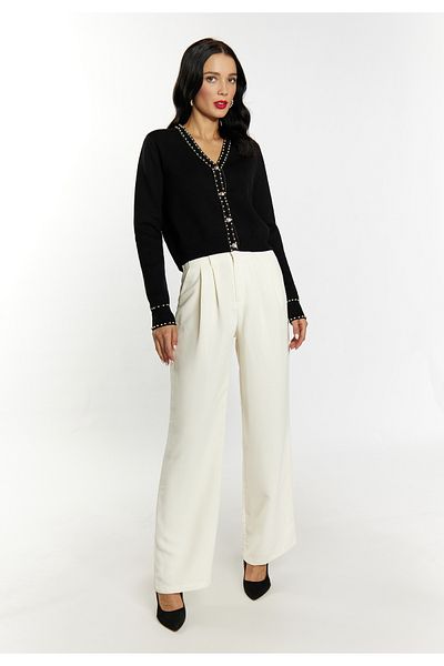 Faina Strickjacke Mit Perlen