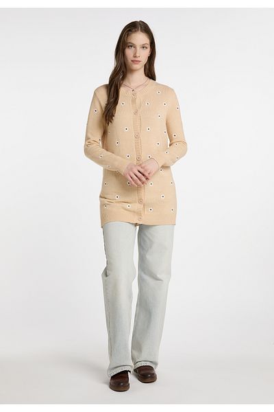 Dreimaster Strickjacke Mit Stickerei