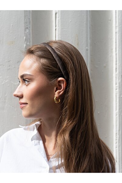 Atılgan Grp Kahverengi İnce Kadife Taç, Kadife Kadın Taç, Kadife Çocuk Taç