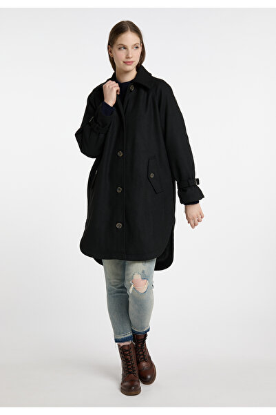 Dreimaster Übergangsmantel aus Wollgemisch