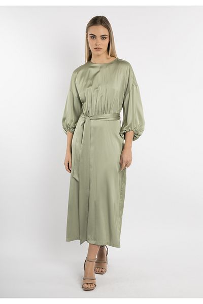 Dreimaster Maxikleid Aus din satin