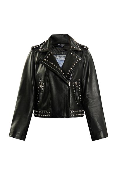 Dreimaster Bikerjacke Aus Leder
