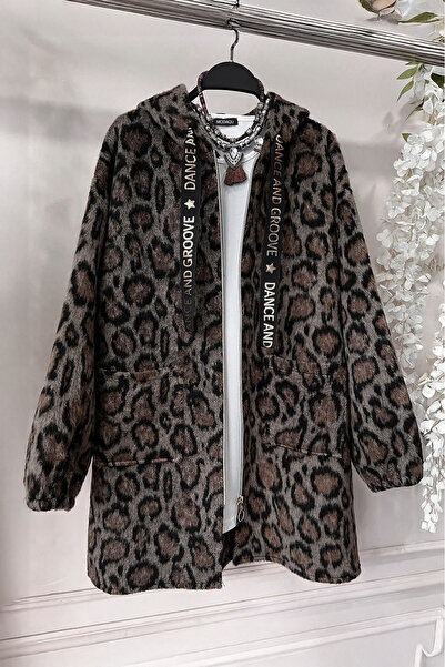 Kirazgym Kašmírová čepice s kapucí Leopard