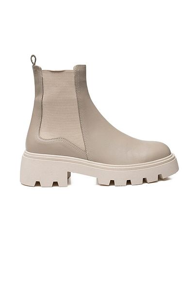 Greyder 57591 Women's Ecru Genuine Leather Chelsea Boots