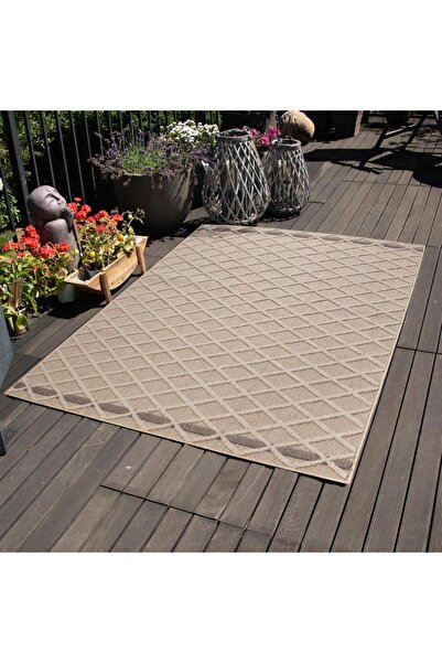 Carpettex Balkon Teras Bahçe Mutfak Dış Mekan Halısı İskandinav tarzı Karo De...