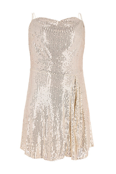 NAEMI Mini-Spaghettikleid