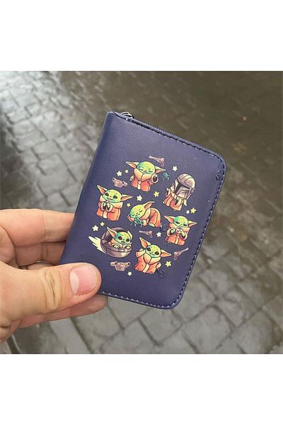 Köstebek Baby Yoda Pose Collage Short Wallet