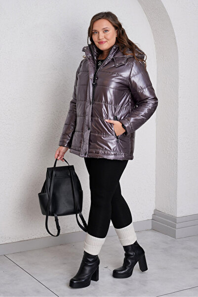 Büyük Moda Bright Textured Premium Inflatable Coat