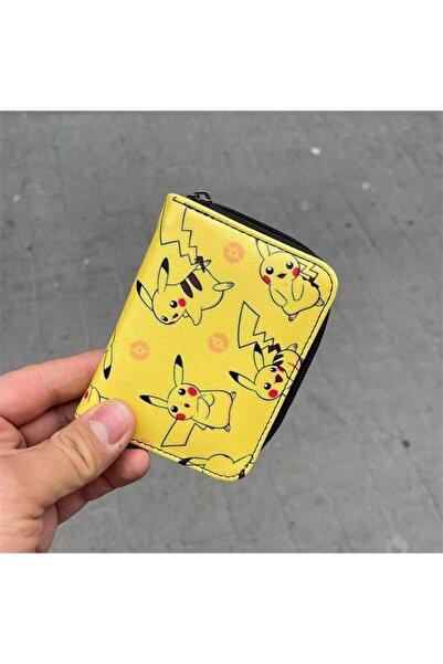 Köstebek Yellow Pokemon - Pikachu Collage Short Wallet