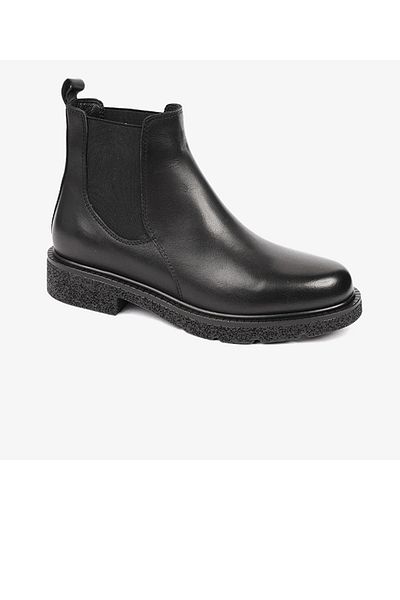 Greyder 33901 Women's Black Genuine Leather Chelsea Boots