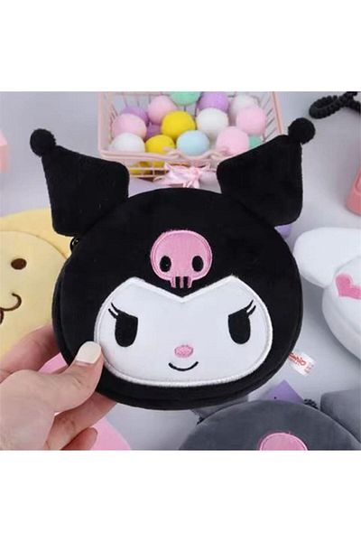 Köstebek Plush Coin Purse - Black Kuromi