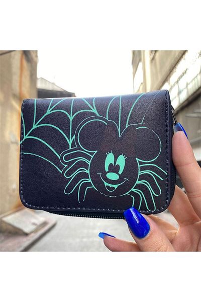Köstebek Green Spider Smile Short Wallet
