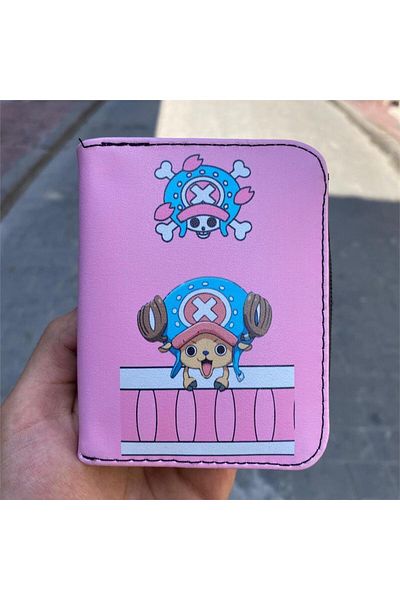 Köstebek Ροζ Anime One Piece : Κοντό πορτοφόλι Tony Chopper
