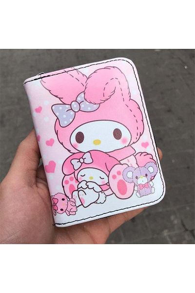 Köstebek Anime Fantasy Magic Melody Family Short Wallet