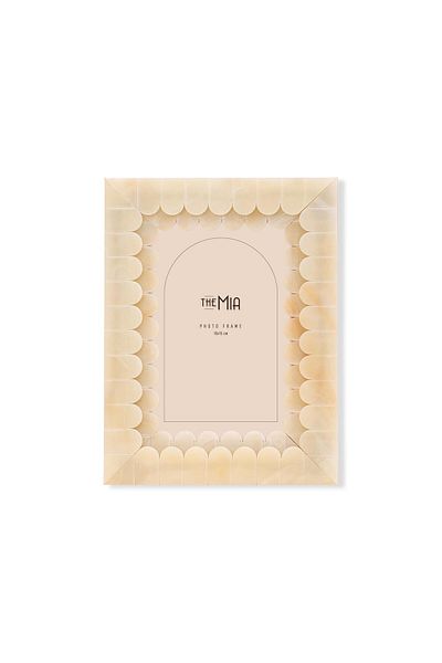The Mia Wavy Photo Frame Yellow 15X20 cm