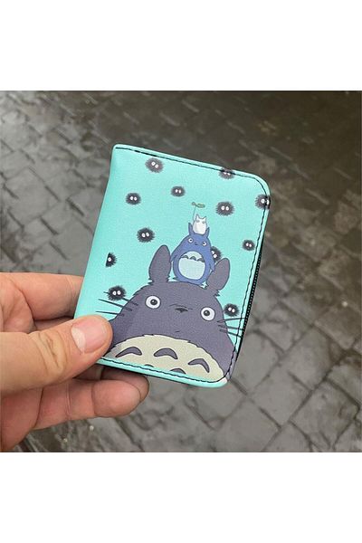 Köstebek Anime My Neighbor Totoro Face Short Wallet