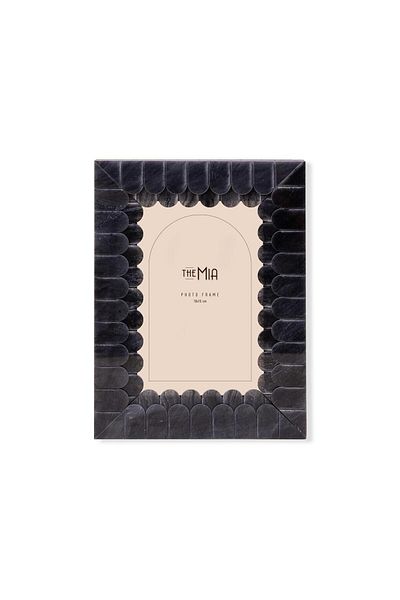 The Mia Wavy Photo Frame Black 15X20 cm