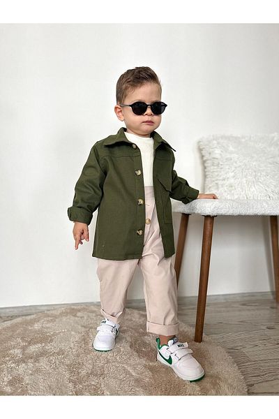 favorimkids 2 Piece Set Pantalon Trench Jacket Bottom Top Set