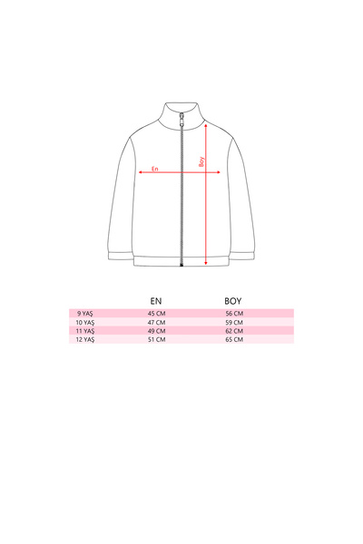 Eray Kids Pudra Ekoseli Ribanalı Kız Çocuk Polar Mont