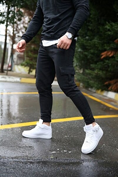 FİTGO Ανδρικό Cargo Φούτερ με τσέπες