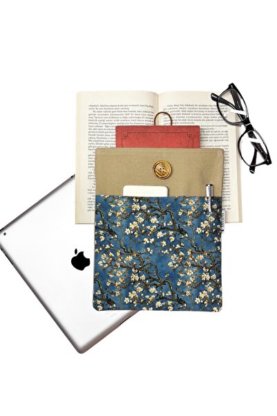 Smyrna Book Case / Book Bag, Almond Tree Van Gogh