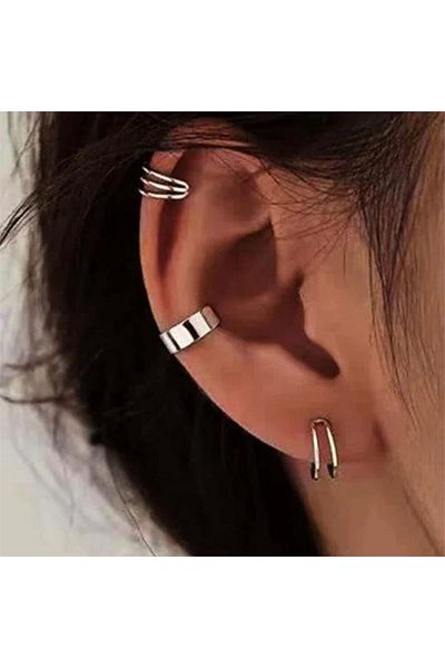 Köstebek Triple Hoop Earring Set