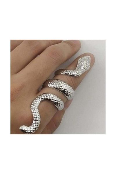 Köstebek Long Snake Adjustable Ring