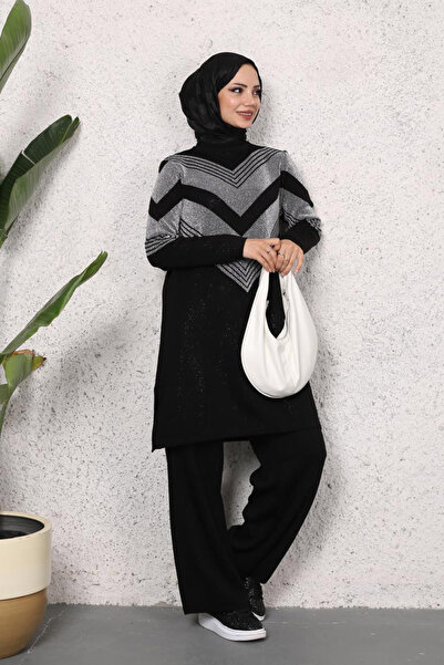 Kirazgym Súprava dlhých tunických nohavíc Merve Silvery