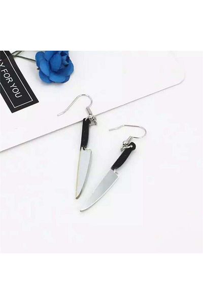 Köstebek Knife Earrings - Stylish Design