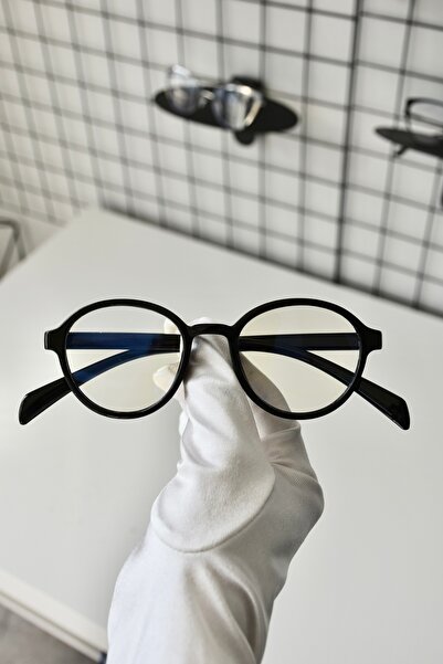 LOOKUP NEW نظارات جيمس بلاك بيضاوية مستديرة الشكل TR90 للنساء والرجال للجنسين...
