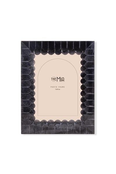 The Mia Wavy Photo Frame Black 18X23 cm